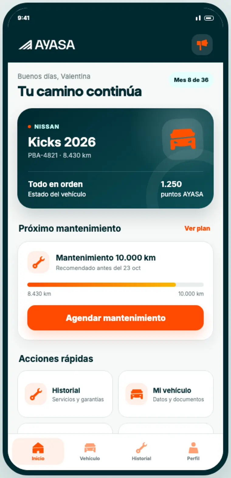 Inicio del acompañamiento posventa AYASA